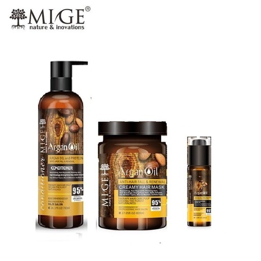 شامپو وماسک مو و روغن آرگان میگ Mige Argan حاوی روغن آرگان