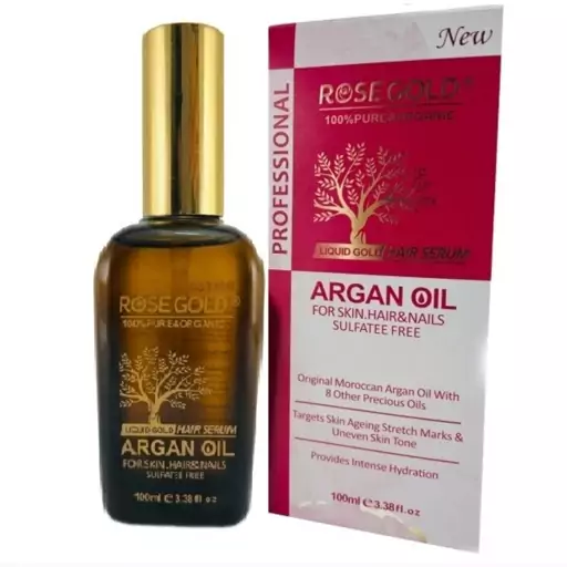 روغن آرگان رزگلد Rose Gold حجم 100 میل