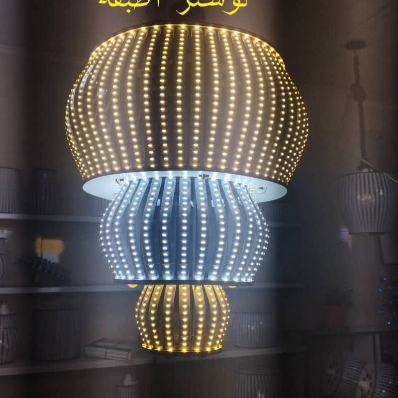 لامپ لوستری 3 طبقه