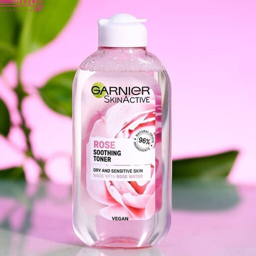 تونر گل رز گارنیر مناسب پوست های خشک و حساس (گارنیه)
garnier soothing botanical toner with rose water