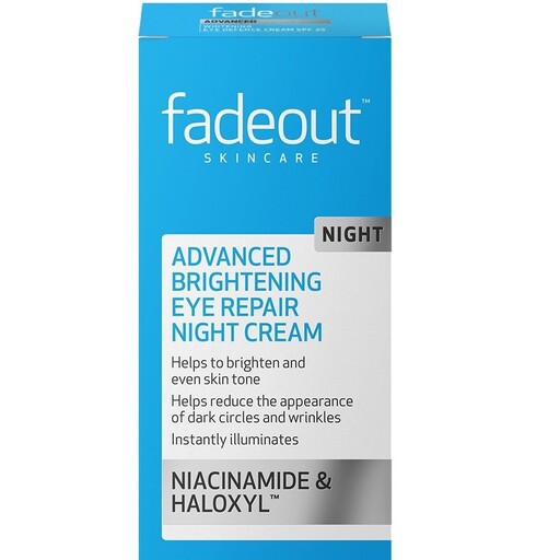 کرم انگلیسی روشن کننده و ضدچروک شب دور چشم فیداوت Fadeout Advanced Whitening Night حجم 15 میلی لیتر