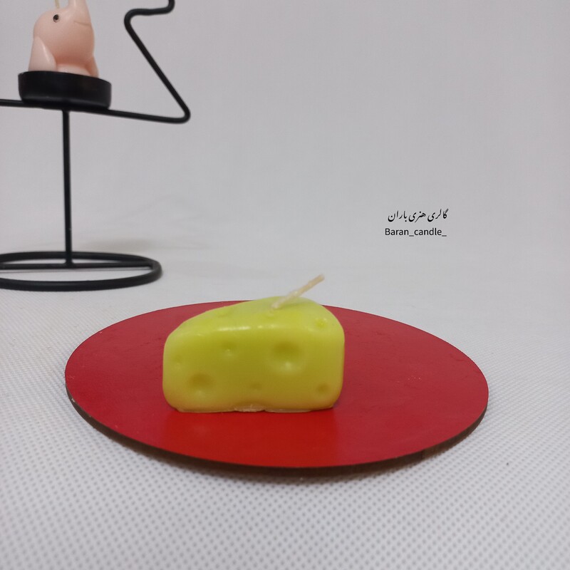 شمع دست ساز  مدل پنیر5 سانت