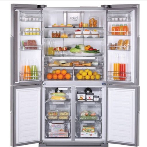 یخچال فریزر  ایکس ویژن Refrigerator مدل TF-541 ASD-AWD رنگ سفید و سیلور