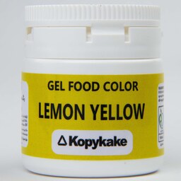 رنگ خوراکی ژله ای زرد لیمویی کپی کیک 35 گرمی 