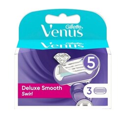 تیغ یدک ژیلت مدل Deluxe Smooth Swirl بسته 3 عددی