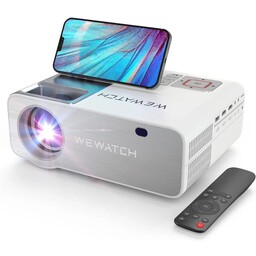 ویدیوپروژکتور برند WEWATCH V53S   15000 لومن وای فای بلوتوث پروژکتور پشتیبانی 4K 