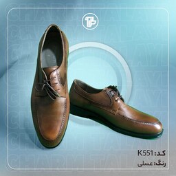کفش کلاسیک مردانه تمام چرم طبیعی کد K551