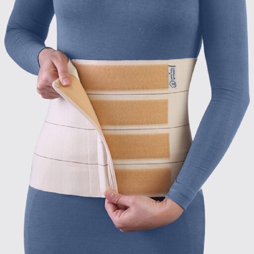 شکم بند ساده کرم (با قابلیت تنظیم) Adjustable Elastic Abdominal Binder