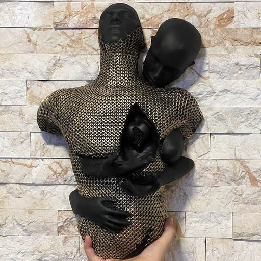 مجسمه نیم تنه عشق سه بعدی 3D رزینی 75 سانتی