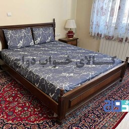 روتختی کشدار دونفره عرض160  طرح ماربل گرانیتی ( مهلت تست 7 روزه)