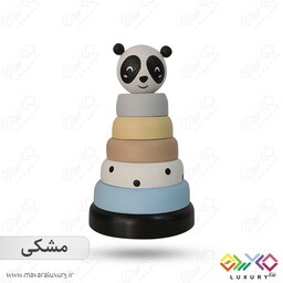 اسباب بازی چوبی ماوراء لاکچری طرح برج هوش حیوانات پاندا MKids56