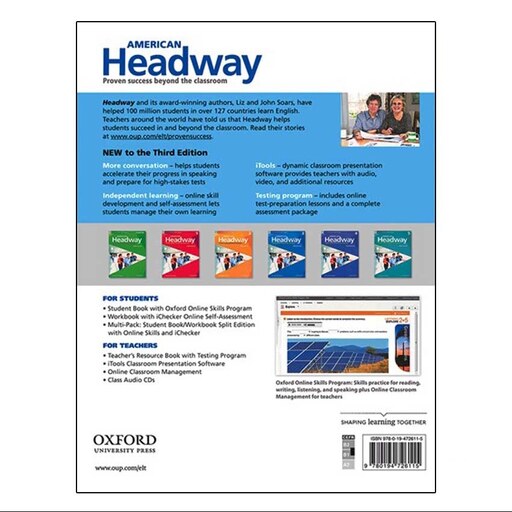 کتاب American Headway 3 3rd edition اثر liz and John soars انتشارات آکسفورد