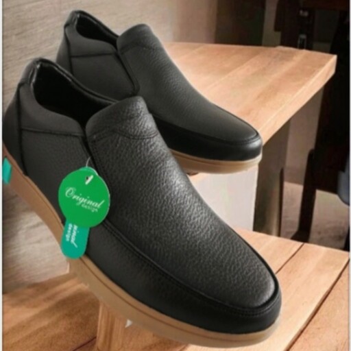 کد 115- کفش مردانه کلارک اورجینال بدون بند مشکی