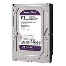 هارد دیسک اینترنال وسترن دیجیتال مدل WD Purple ظرفیت 1 ترابایت شرکتی با 18 ماه گارانتی