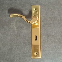 دستگیره درب چوبی پلاک 1100 طلایی کلیدی  فارا