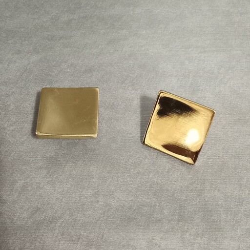 دستگیره کابینت تک پیچ طلایی مربع خم فلزی