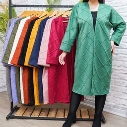 مانتو سوییت زنانه فری سایز44تا50 رنگهای موجود کالباسی سفید یاسی خردلی شتری سبز