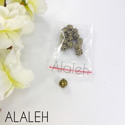 خرجکار بین مهره برنزی طرح تاجی (فروش به صورت بسته 15 گرمی و تقریباً 14 عددی)