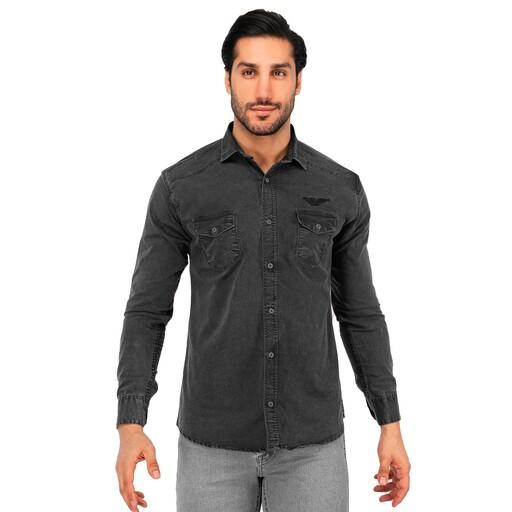 پیراهن اسپرت مردانه آستین بلند لی  ساده Rayan دارای 2 رنگبندی  از لارج تا 3 ایکس سایز ها محدود