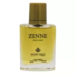 عطر جیبی زنانه وودی سنس مدل ZENNE حجم 30 میلی