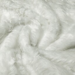 پارچه خز پرز کوتاه سفید (پولیش مو کوتاه)(خز پالتو)(طول 1.5 متر - عرض 1.8 متر)