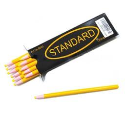 مداد خیاطی نخ دار زرد (بسته 72 عددی - 6 جینی)(صابون مدادی نخ دار)(عمده - ارسال رایگان)