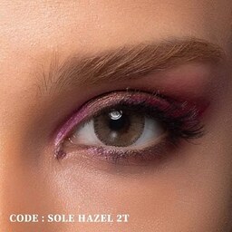لنز چشم عسلی رینبو- Rainbow Sole hazel 2T