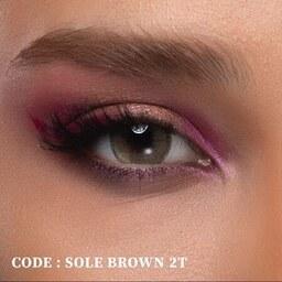 لنز چشم عسلی رینبو- Rainbow Sole Brown 2T