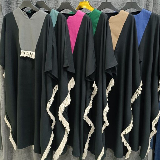 کفتان مدل ژیلا94654سایز38تا50جنس کرپ کره ای اصل رنگ بندی  سرخابی، یشمی،استخونی،ابی،نسکافه،طوسی،کله غازی
