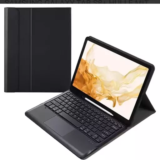 کیف کیبوردار  تبلت سامسونگGalaxy tab s8  (x700-X706) جای قلم دار تاچ پد smart   keyboard case