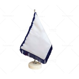 پرچم رومیزی با طرح دلخواه پایه سنگی پارچه ساتن