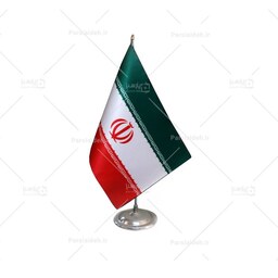 پرچم رومیزی ایران لیزری با پایه استیل