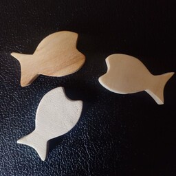 ماهی چوبی کوچک خام جهت استفاده در ساخت انواع دست سازه های هنری