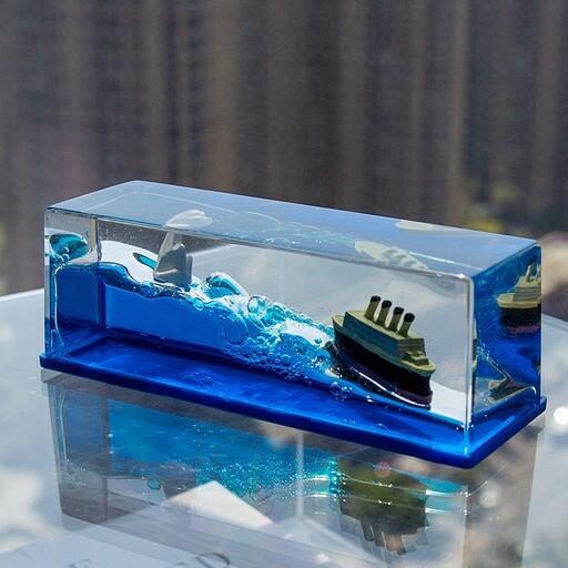 کشتی معلق دکوری مدل کشتی تایتانیک غرق نشو دکوراتیو