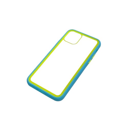 قاب گوشی موبایل اپل iphone 11pro- گارد اپل 11پرو .کاور ایفون 11پرو.طرح پشت شفاف دور رنگی 