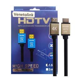 کابل HDMI متراژ  یک متر و نیم VENETOLINK 4K