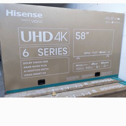 تلویزیون هایسنس 58 اینج مدل A62KS دو گیرنده بروزترین نسخه 2024 ارسال با باربری و پس کرایه 