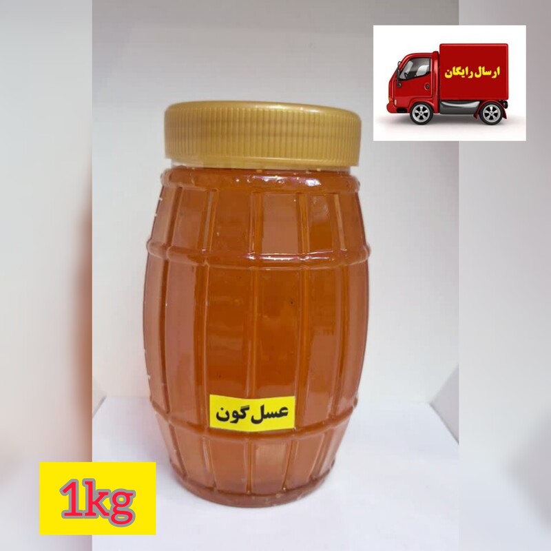 عسل طبیعی گون(وزن یک کیلویی)