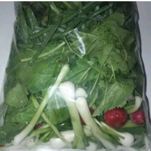 سبزی خوردن تمیز شده با بسته بندی زیپ دار 