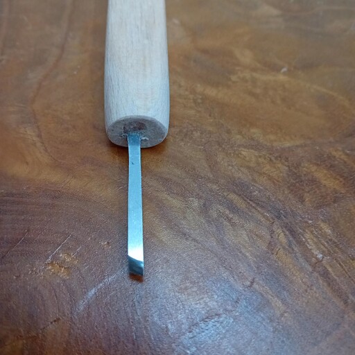 مغار سرکج 3 میلیمتر مناسب برای منبت ریز یا قلم کاری روی چوب دست ساز  خودم