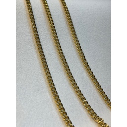 زنجیر آلمینیوم طلایی 7 میلیمتر رنگ ثابت(1متری)