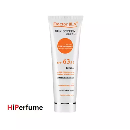 کرم ضد آفتاب بی رنگ SPF63 دکتر ژیلا