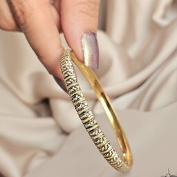 النگو نقره زنانه 925 عیار با روکش طلا طرح اسما رنگ ثابت همراه فاکتور معتبر