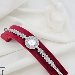 ساعت نقره زنانه مدل شکوفه با عیار استاندارد نقره 925 و فاکتور