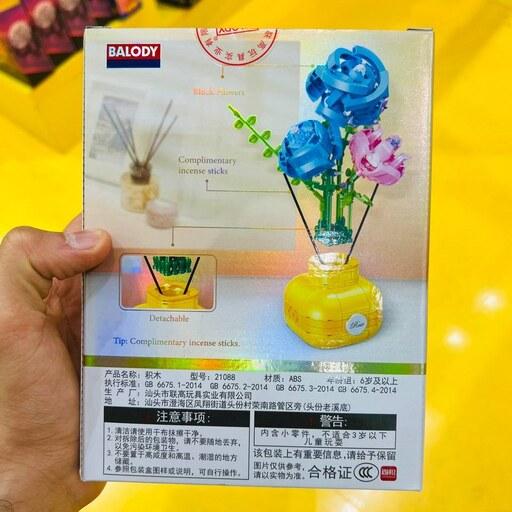 لگو ساختنی مدل گل و گلدان تزئینی کوگو - Decorative Flowers and Vases COGO