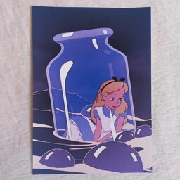 پوستر طرح آلیس در سرزمین عجایب سایز a5