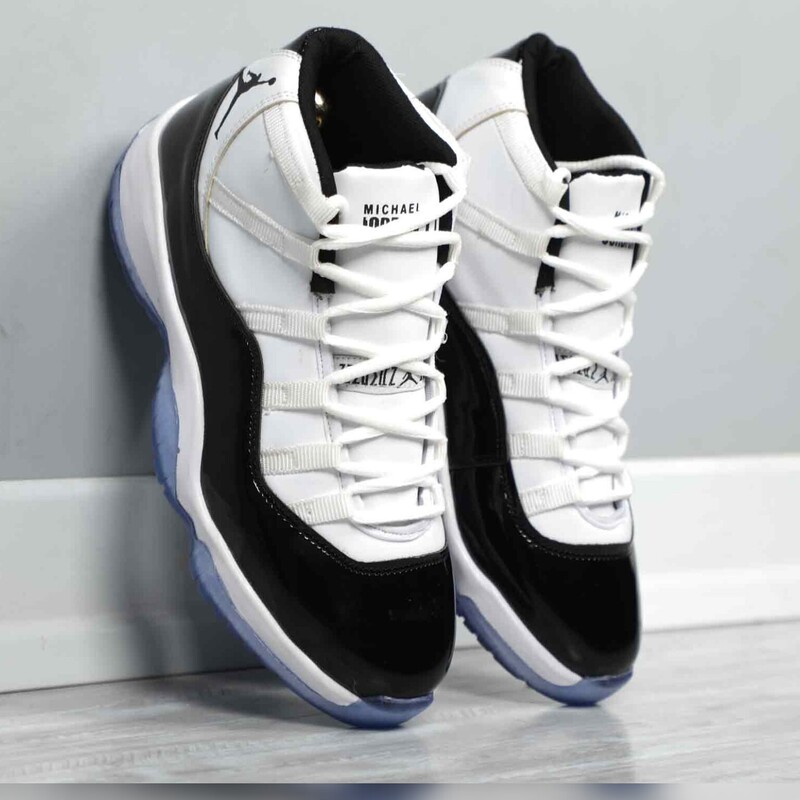 کفش اسپرت مدل نایک ایر جردن 11 رترو سفید مشکی Nike Air Jordan 11 Retro سایز 41تا44 