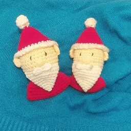 عروسک بابانوئل در دو اندازه متفاوت مناسب برای سر سویچی یا آویز کیف و ماشین و...