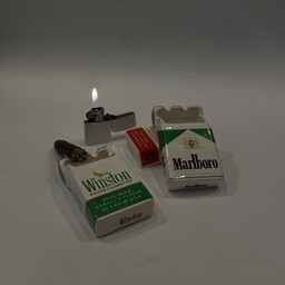 زیر سیگاری  سرامیکی طرح پاکت سیگار مارلبرو و وینستون