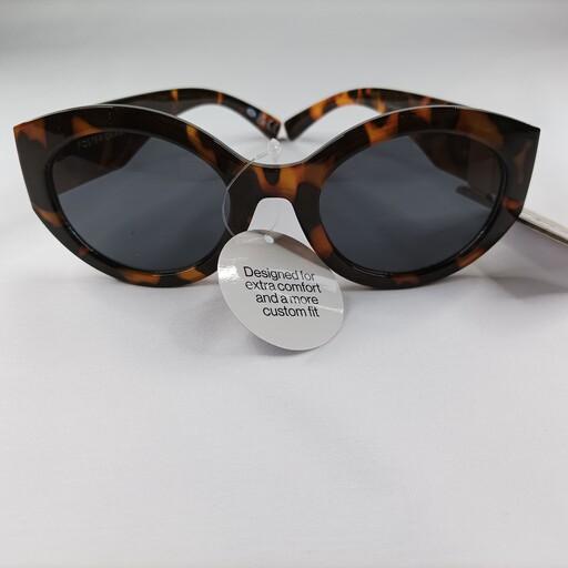 عینک آفتابی زنانه گربه ای پلنگی کد 581 محصول شرکت Foster grant آمریکا UV400 و  بسیار با کیفیت 